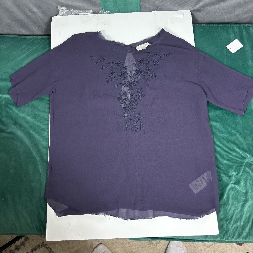 Aritzia eggplant purple shirt . see through never worn